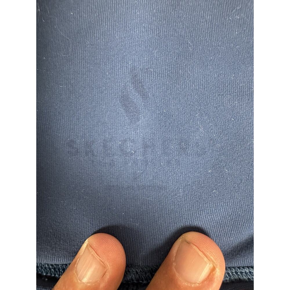 Skechers GO WALK Women’s Blue High Waisted Leggings Side Pockets Stretch Large - Picture 3 of 12